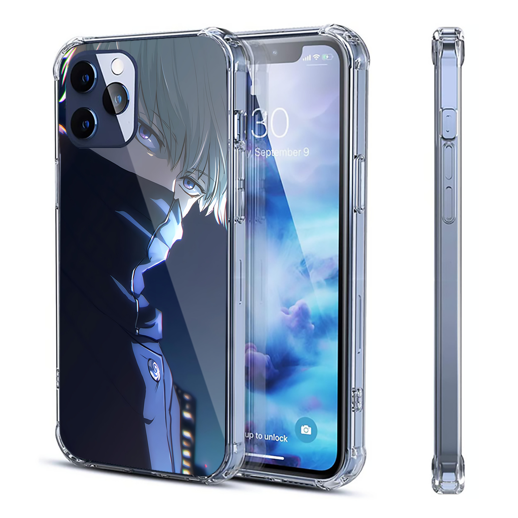 （画像用） 呪術廻戦 Jujutsu Kaisen 【iPhone 12シリーズ対応】透明スマホケース（クリアソフトケース）
